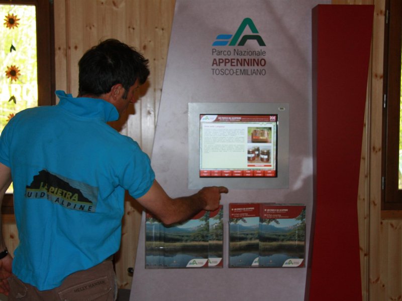 Sono attivi gli info point con i touch screen del Parco